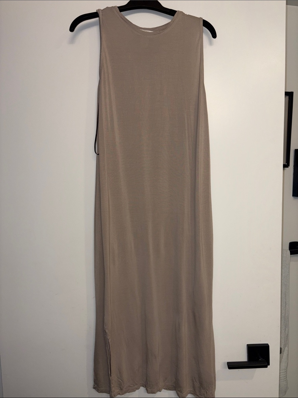 H&M Taupe Sleeveless Maxi Dress